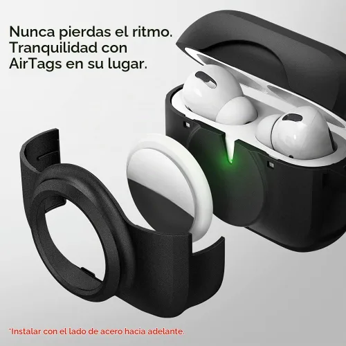 Vista 4 de Spigen Tag Armor Duo Diseñado para AirPods Pro (2019) y para AirTag Cover