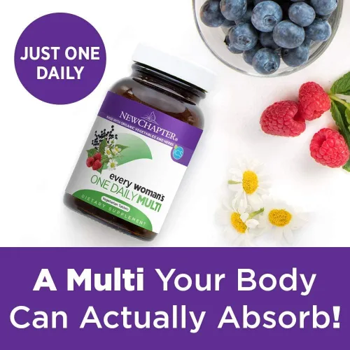 Vista 5 de New Chapter Every Woman's, One Daily Multi, Tabletas multivitamínicas, 306, 24 unidades, 1, 1