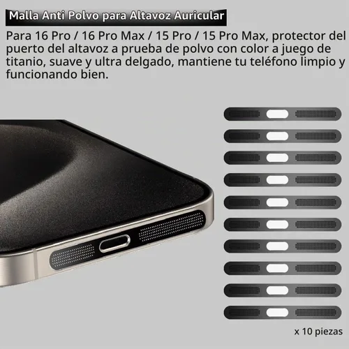 Vista 5 de Paquete de 10 tapones antipolvo USB C, accesorios de teléfono para iPhone 18 17 16 15/16 Plus/16 15 Pro / 16 15 Pro Max, cubierta protectora