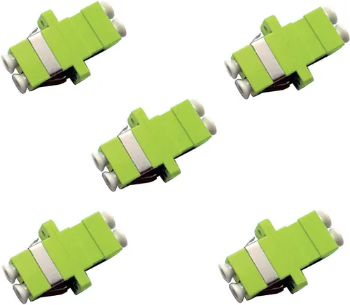 Vista 2 de Adaptador/acoplador de cable de fibra óptica LC-LC Duplex Multimode 5 Pack
