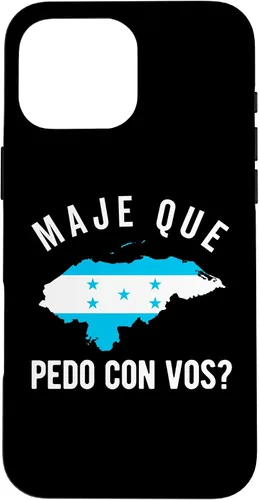 Vista 18 de Funda para iPhone 16 Bandera de Honduras Catracho Camiseta hondureña Maje Que Pedo?