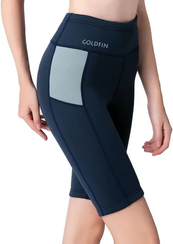 Vista 7 de GoldFin - Traje de neopreno corto para mujer de 2 mm, traje corto de neopreno para deportes acuáticos, surf, buceo, natación, kayak