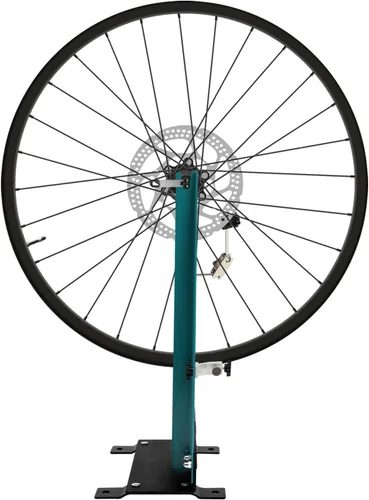 Vista 4 de Soporte de rueda para ruedas de bicicleta, herramienta profesional de mantenimiento de ruedas de bicicleta, soporte de truing de rueda de bicicleta