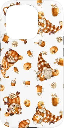 Vista 14 de Autumn Pumpkin Spice Motif for Thanksgiving Cute Fall Gnome Case for iPhone 17