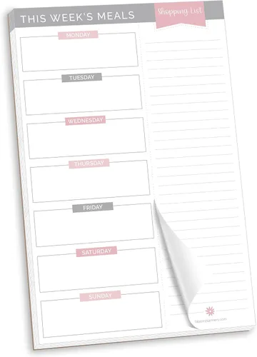 Vista 11 de bloom daily planners - Bloc de notas semanal para planificar las comidas con imanes para el refrigerador, incluye una «Lista de compras de Limones