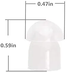 Vista 3 de Zotech Puntas de oído de seta estándar de repuesto para Motorola Kenwood Kit de audio de tubo de bobina de radio bidireccional/auriculares de tubo