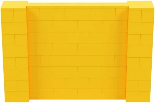 Vista 29 de EverBlock Kit de pared de 5 x 4 pies Bloques de construcción modulares Sistema de pared para edificios, pantallas y estructuras Divisor
