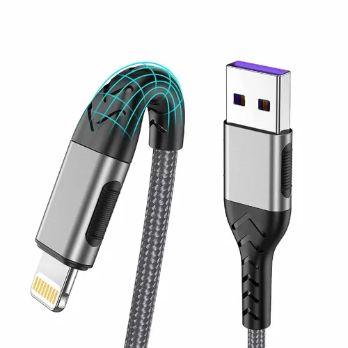 Vista 18 de Cargador de iPhone, [certificado Apple MFi] Paquete de 3 cables USB A de 1 pie para cable de carga rápida, cable de carga duradero de iPhone