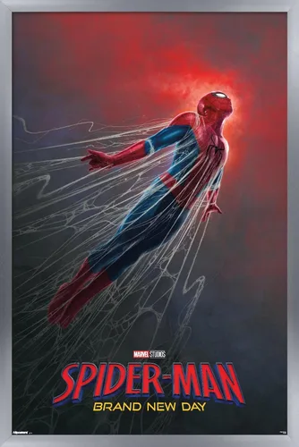 Vista 7 de Trends International Marvel Spider-Man: Brand New Day (2026) - Póster de pared de una hoja Webs, 34 pulgadas de largo x 22.4 W, versión sin marco