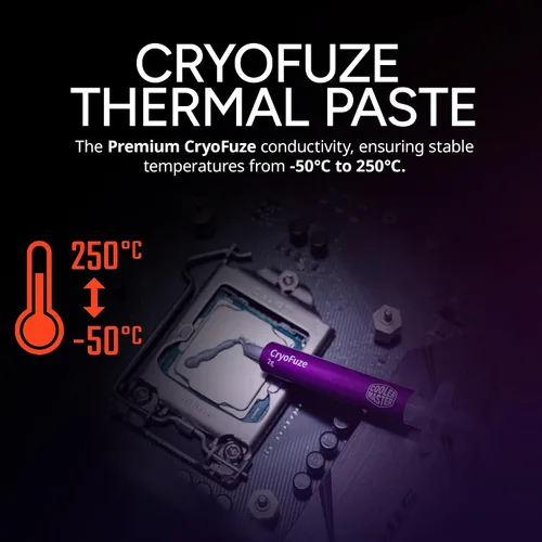 Vista 9 de Cooler Master Enfriador de aire de CPU Hyper 212 RGB Black Edition, ventilador SF120R RGB, 4 tubos de calor CD 2.0, negro metálico anodizado, aletas