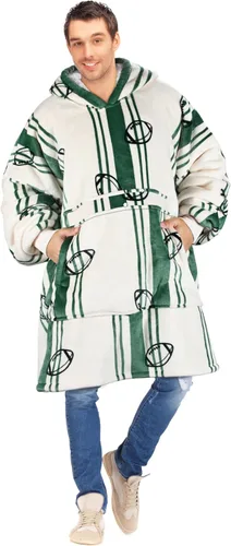 Vista 30 de Tirrinia - Sudadera con capucha de gran tamaño, manta de sherpa cómoda, reversible, gigante, para adultos, hombres, mujeres, adolescentes, esposa