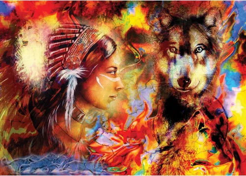 Vista 8 de Anatolian Puzzle - Chief Seattle, rompecabezas de 1000 piezas, #1104