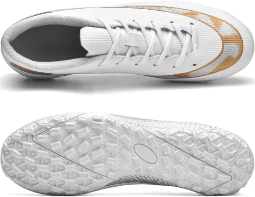 Vista 3 de WINGFAI Zapatos de fútbol para hombre, para interiores y exteriores, cómodos, zapatos de fútbol profesionales, para jóvenes, niños, tenis