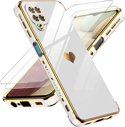 Vista 7 de LeYi para Samsung Galaxy A12 Funda: con Protector de Pantalla de Vidrio Templado [2 Piezas]+ Protección Completa para Lentes de Cámara, Detalle