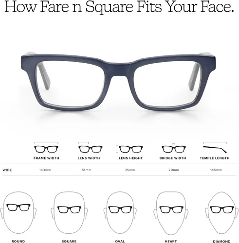 Vista 4 de eyebobs Fare n Square Wide Traditional and Blue Light Reading Glasses Tortuga de cristal y tigre