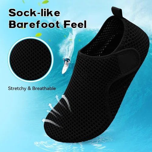 Vista 3 de Scurtain Zapatos de agua descalzos para mujeres y hombres, calcetines acuáticos de secado rápido para la playa, sandalias de verano