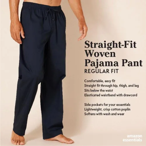 Vista 2 de Tienda Essentials - Pantalón de pijama para hombre, corte recto