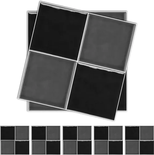 Vista 39 de Alwayspon Adhesivo de vinilo brillante de ladrillo de Provenza, autoadhesivo para azulejos de pared de transferencia de salpicaduras para cocina