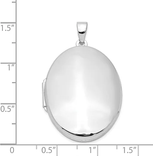 Vista 4 de Collar de cadena con dije ovalado de plata de ley 925 de 1260in con foto de 1260in que sostiene fotos joyería fina para mujeres regalos para ella