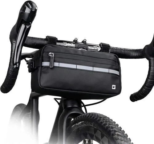 Vista 2 de Rhinowalk Bolso de manillar de bicicleta multifunción Bolsa frontal Bolsa de marco de bicicleta Bolsa de hombro impermeable Bolso de cintura