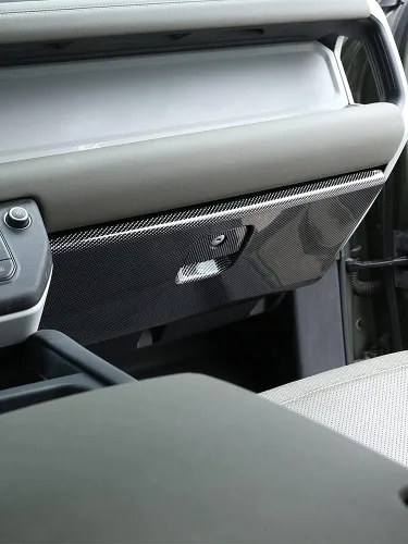 Vista 5 de YIWANG Consola central ABS Guantera lateral del pasajero Panel decorativo para Land Rover Defender 110 2020 2021 Accesorios de coche