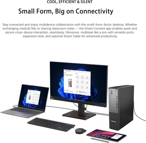 Vista 6 de Lenovo ThinkCentre - Escritorio empresarial de factor de forma pequeño, Intel Core i7-13620H de 13ª generación, DDR5 de 32 GB, SSD de 1 TB, HDMI