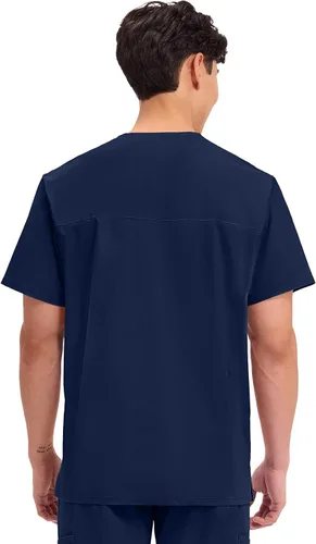 Vista 37 de Cherokee WW Professionals WW695 - Camisa de uniforme sanitario para hombre, con cuello en V