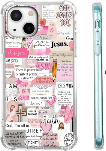 Vista 60 de Funda para Celular con Versículos de la Biblia, Colocación de Citas Cristianas de Jesús, Diseño Collage, Funda Protectora Suave de TPU de Moda