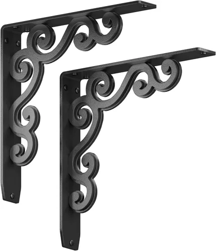 Vista 26 de Starby Lucca Designer Series - Soportes decorativos resistentes de servicio pesado para repisas de chimenea y encimeras. Ménsulas bellamente