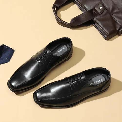 Vista 6 de Bruno Marc Zapatos de vestir formales clásicos con cordones Oxfords para hombre