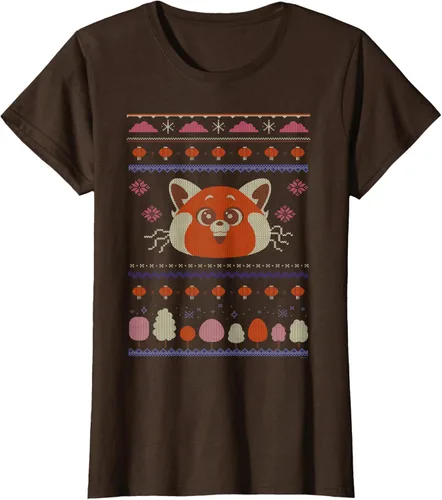 Vista 23 de Disney and Pixar's Turning Red Panda - Suéter feo de Navidad, Negro, S