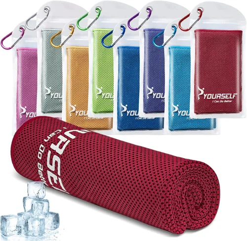 Vista 9 de Toalla refrigerante Syourself para un alivio instantáneo: toalla refrescante de 40 pulgadas x 12 pulgadas para jugar bolos o hacer ejercicio o yoga