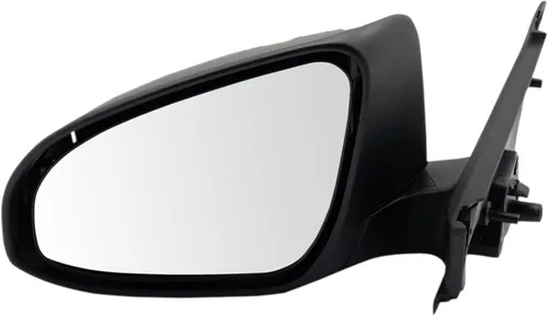 Vista 180 de TRQ Espejo plegable con calefacción eléctrica del lado del conductor con indicador de punto ciego pintura a juego negro liso compatible con Kia