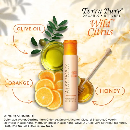 Vista 4 de Terra Pure Acondicionador Wild Citrus, hotel tamaño viaje, 1 oz (caja de 250)