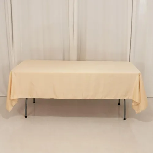 Vista 55 de Efavormart - Mantel rectangular de satén sin costuras, color azul polvoriento, 60 x 126 pulgadas Azul empolvado