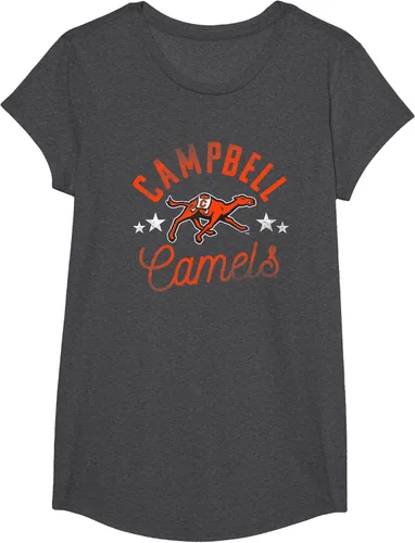 Vista 12 de Campbell University Camiseta con logotipo de Fighting Camels, Gris