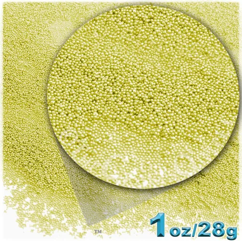 Vista 6 de The Crafts Outlet 1 oz = 0.99 oz Microperlas de plástico Nohole 0.024 in opaco marfil Peal