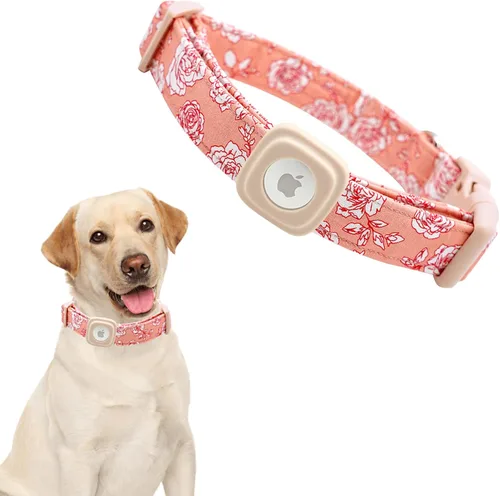 Vista 15 de Lionheart glory Airtag - Collar de perro de San Patricio para perros pequeños, collar verde ajustable de alta resistencia, collar de trébol