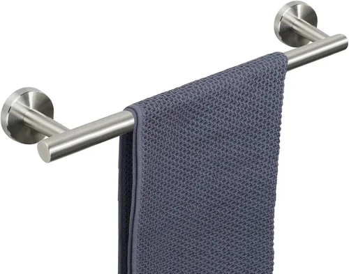 Vista 40 de NearMoon - Barra para toallas de baño, accesorios de baño de acero inoxidable, para toalla de ducha para baño, soporte de toalla montado en la pared