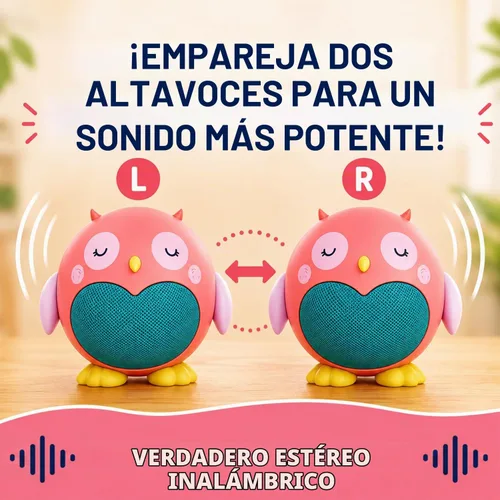 Vista 5 de Planet Buddies Altavoz Bluetooth para niños y niñas con micrófono, mini altavoz Bluetooth portátil inalámbrico, batería de 60 días, para el hogar