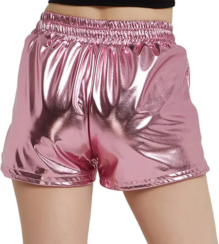 Vista 3 de Pantalón corto Perfashion metálico brillante para mujer