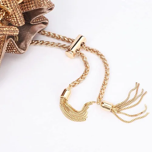 Vista 6 de DJBM Bolso de mano con diamantes completos para mujer, bolso de mano con diamantes de imitación, bolso de mano para mujer, fiesta, graduación