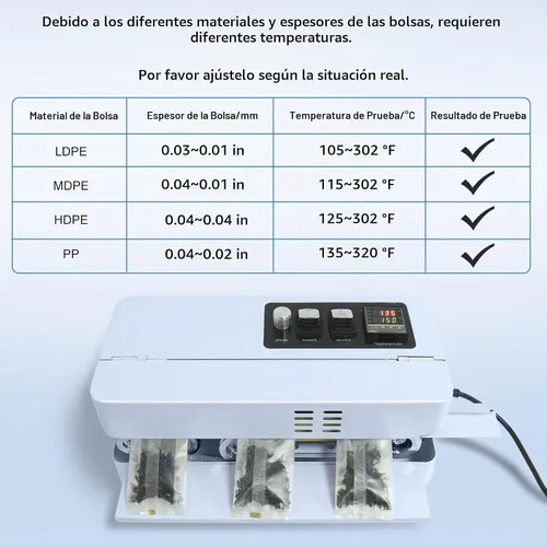 Vista 7 de Máquina comercial del sellador de calor, máquina continua automática del lacre de la banda Adjustable temperature & speed, High-speed, Digital