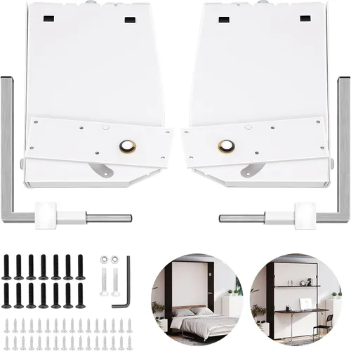 Vista 8 de Kit de bricolaje de resortes de montaje de pared para cama Murphy Happybuy, mecanismo de resortes de pared de montaje horizontal de alta resistencia