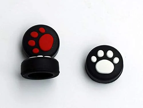 Vista 7 de 10 unidades de silicona analógica antideslizante pulgarra de gato para Nintendo Switch NS & Switch Lite Joy-con control