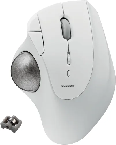 Vista 15 de ELECOM Diseño de comodidad ergonómica Trackball IST Inalámbrico 2.4GHz Conectar, Seguimiento súper suave con rodamiento de bolas rodantes, Bola