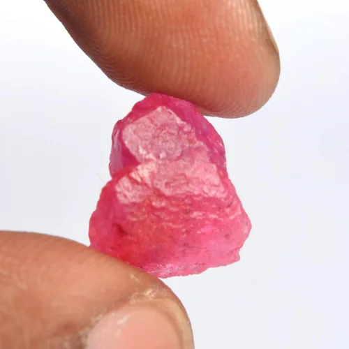 Vista 3 de Rubí rojo crudo de 8.50 quilates de grado superior de rubí en bruto natural curativo rubí piedra preciosa suelta, Gema, africano - rubí rojo