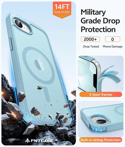 Vista 545 de FNTCASE Funda para Motorola Moto G-Stylus-5G-2025: Funda magnética translúcida mate a prueba de golpes para Moto G Stylus 2026, funda protectora