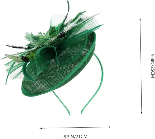 Vista 6 de FRCOLOR Tocado con diseño de mariposas para fiesta de té