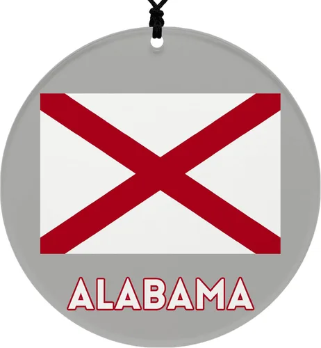 Vista 37 de Missouri Christmas Ornament - Festive Design Featuring State Flag - 2026 Hanging Acrylic Disc Decoration for Tree - Unique and Home Decor